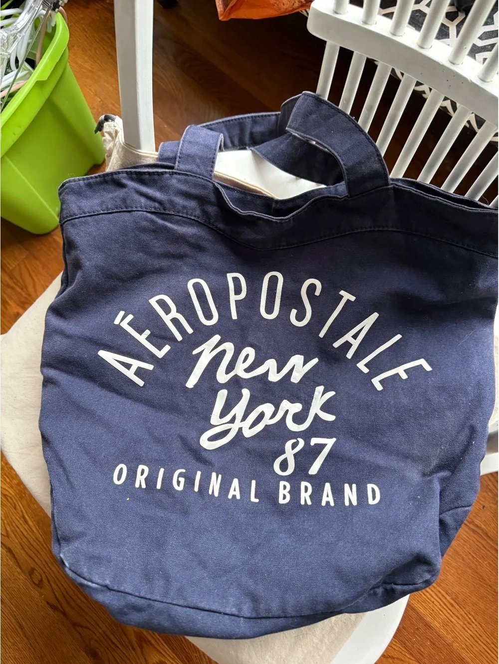 Aeropostale New York 87 Original Brand Navy Tote Bag